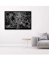 Canvas office paintings - Madrid city plan | FEEBY