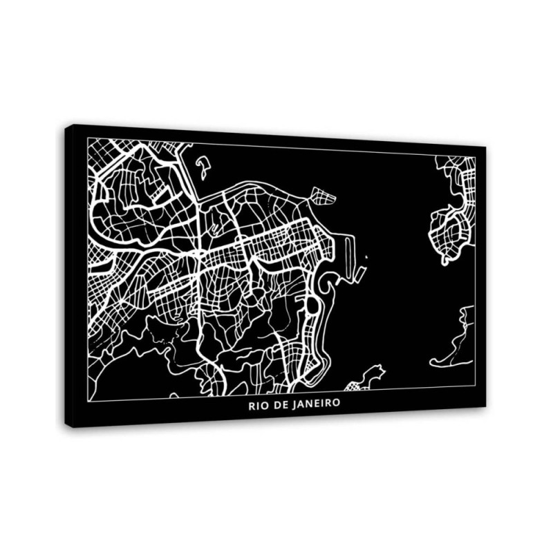 Canvas office paintings - Rio de Janeiro city plan | FEEBY