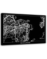 Canvas office paintings - Rio de Janeiro city plan | FEEBY