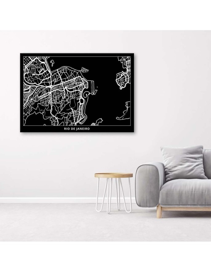 Canvas office paintings - Rio de Janeiro city plan | FEEBY