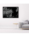 Canvas office paintings - Rio de Janeiro city plan | FEEBY