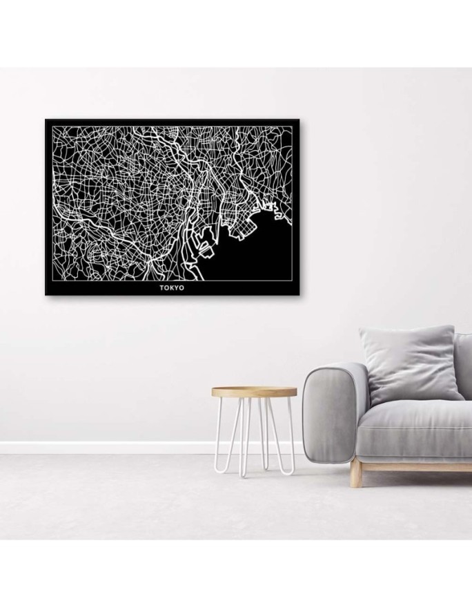 Canvas office paintings - Tokyo city plan | FEEBY