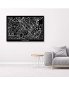 Canvas office paintings - Copenhagen city plan | FEEBY