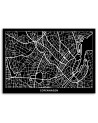 Canvas office paintings - Copenhagen city plan | FEEBY