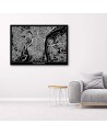 Canvas office paintings - Philadelphia city plan | FEEBY