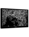 Canvas office paintings - Oslo city plan | FEEBY