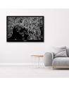 Canvas office paintings - Oslo city plan | FEEBY