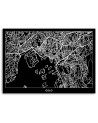Canvas office paintings - Oslo city plan | FEEBY