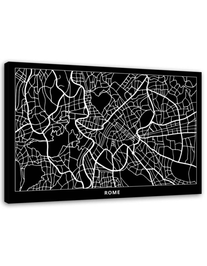 Canvas print Rome - City Map