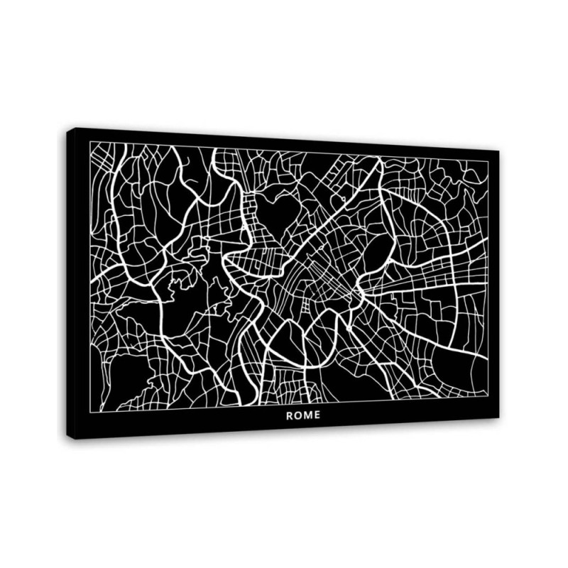 Canvas prints for office - Rome city plan| FEEBY