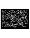 Canvas prints for office - Rome city plan| FEEBY