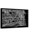 Canvas prints office paintings - Chicago city plan | FEEBY