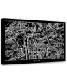 Canvas prints office paintings - Prague city plan | FEEBY