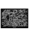 Canvas prints office paintings - Prague city plan | FEEBY