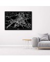 Brno - City plan Pictures on Canvas for the office | FEEBY
