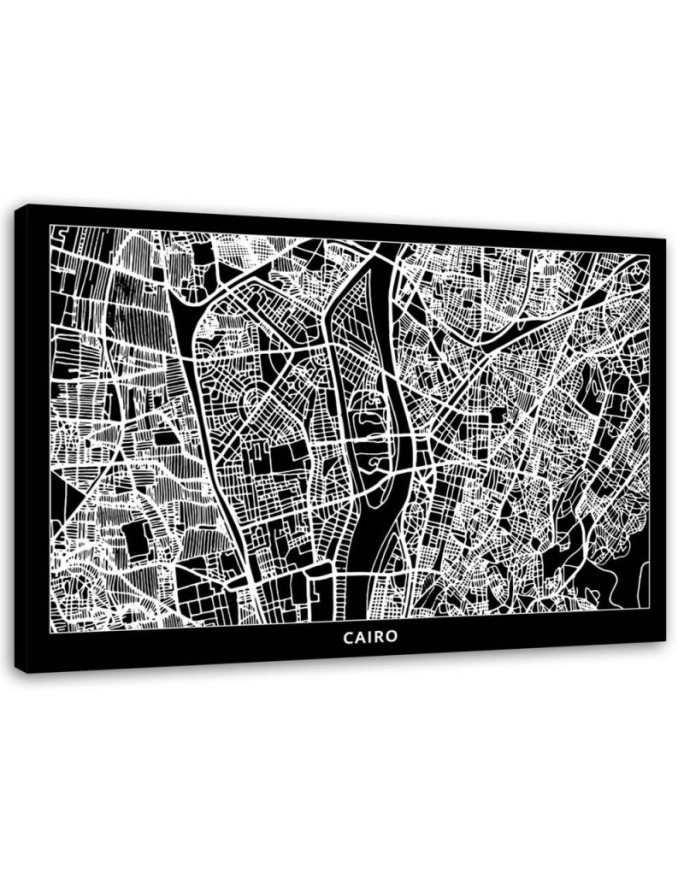 Canvas print Cairo - City Map