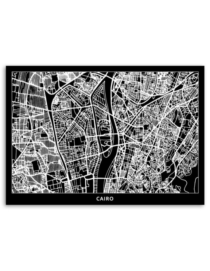 Cairo city plan - Pictures on Canvas for the office | FEEBY