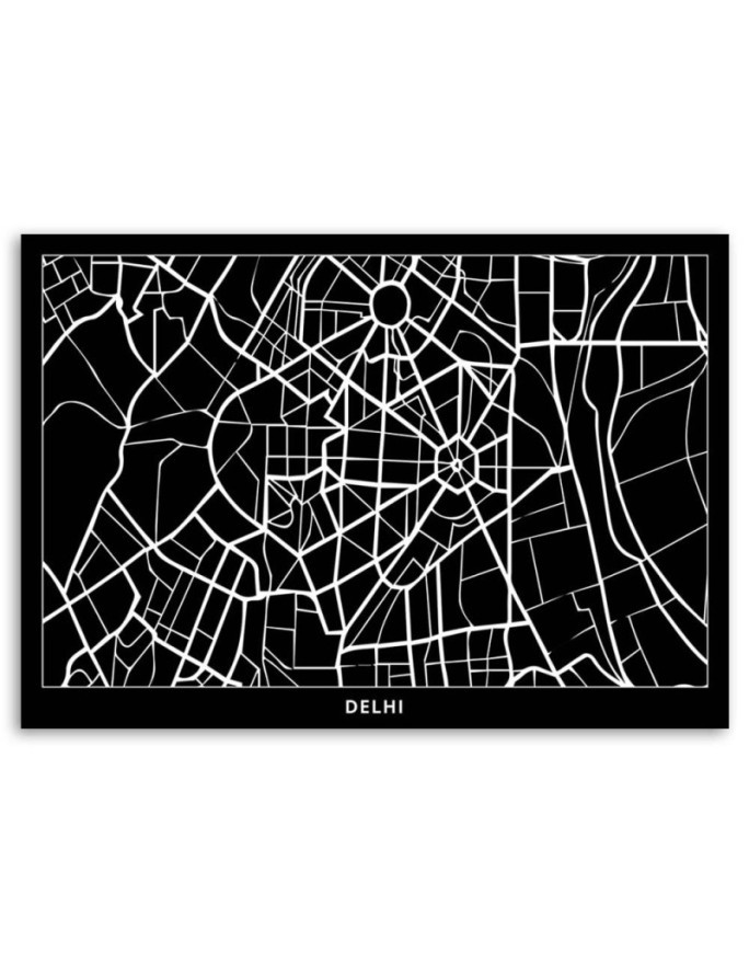 Delhi city plan - Pictures for the office | FEEBY