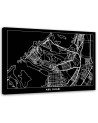 Abu Dhabi city plan - Canvas prints for the office | FEEBY