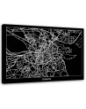 Dublin city plan - Pictures on Canvas for the office | FEEBY