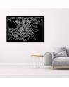 Dublin city plan - Pictures on Canvas for the office | FEEBY