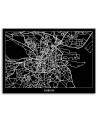 Dublin city plan - Pictures on Canvas for the office | FEEBY