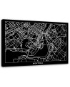 Montreal city plan - Pictures on Canvas for the office | FEEBY
