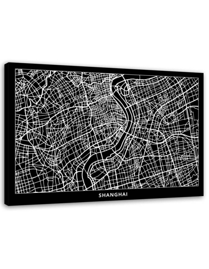 Shanghai city plan - Pictures on Canvas for the office | FEEBY