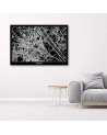 Vienna city plan - Canvas Pictures for the office | FEEBY