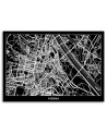 Vienna city plan - Canvas Pictures for the office | FEEBY