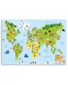 Canvas prints for children - Educational World map | FEEBY