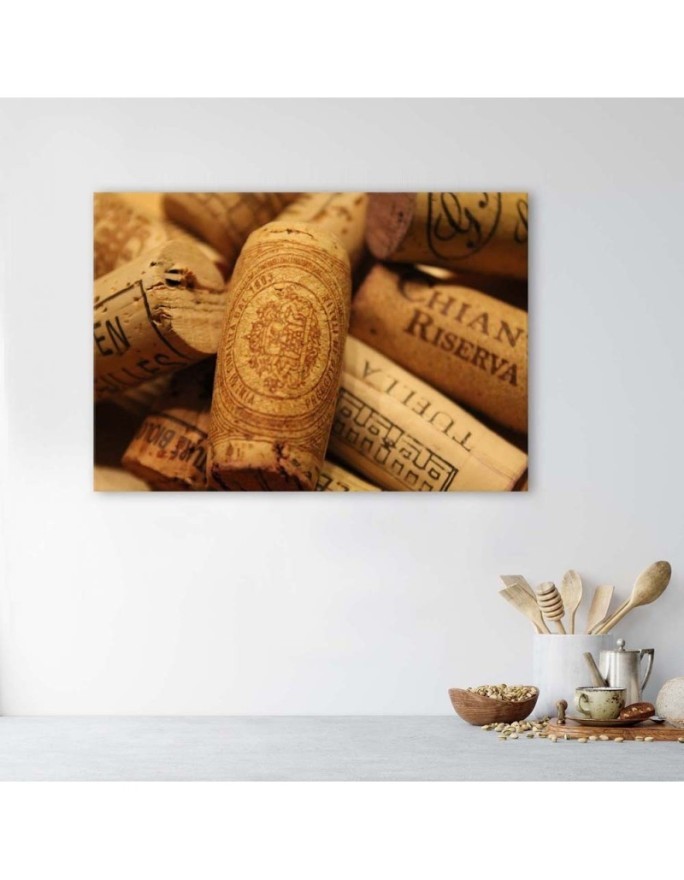 Canvas prints for the kitchen - Wine corks | FEEBY