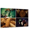 Canvas prints for the kitchen - Wine and grapes | FEEBY