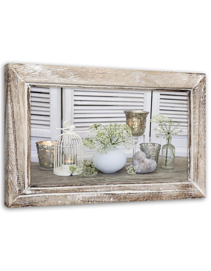 Canvas prints for the living room - Still life shabby chic | FEEBY