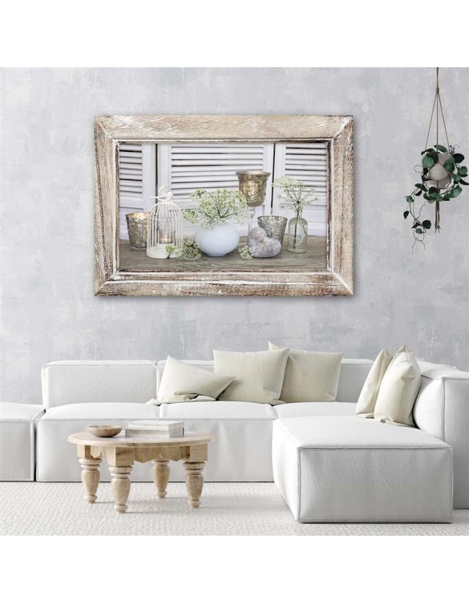 Canvas prints for the living room - Still life shabby chic | FEEBY