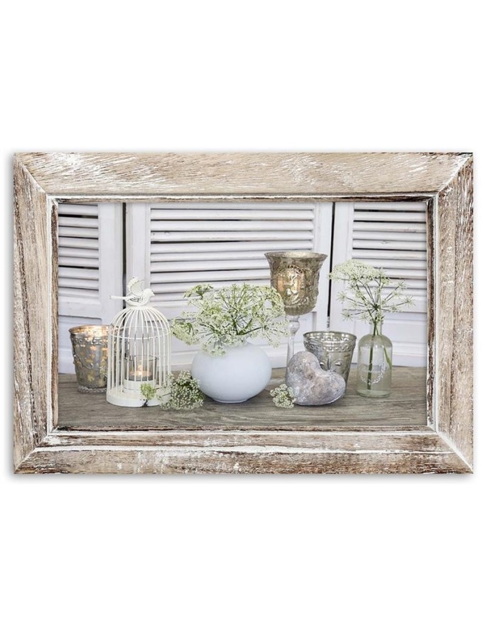 Canvas prints for the living room - Still life shabby chic | FEEBY