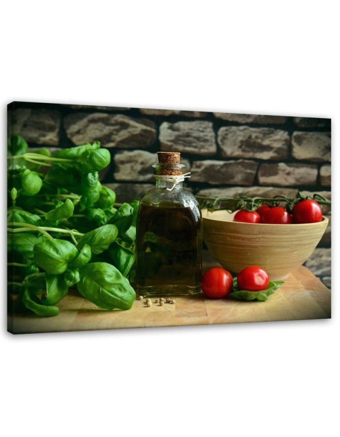 Canvas prints for the kitchen - Fresh basil | FEEBY