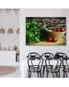 Canvas prints for the kitchen - Fresh basil | FEEBY