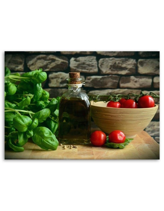 Canvas prints for the kitchen - Fresh basil | FEEBY
