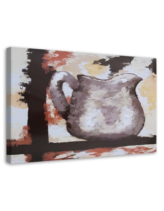 Still life Canvas paintings - Clay jug hand-painted | FEEBY