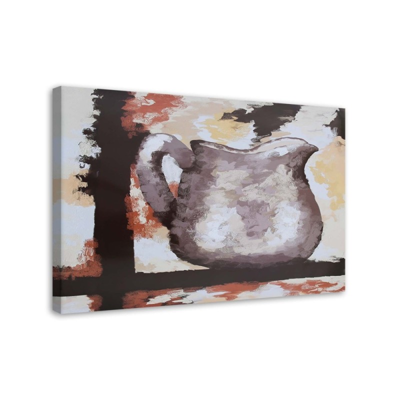 Still life Canvas paintings - Clay jug hand-painted | FEEBY