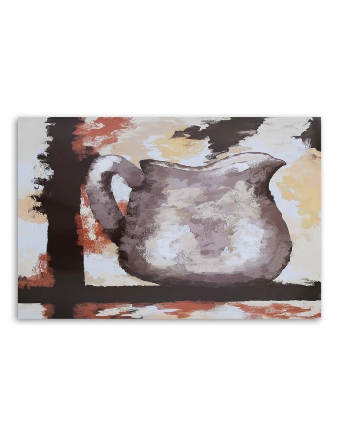 Still life Canvas paintings - Clay jug hand-painted | FEEBY