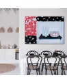 Glass bottles and bowl - Still life Canvas paintings | FEEBY