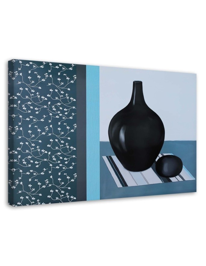 Two jugs on a colourful napkin - Still Life Canvas prints | FEEBY