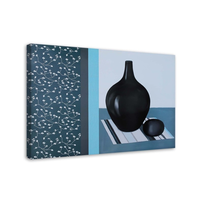 Two jugs on a colourful napkin - Still Life Canvas prints | FEEBY