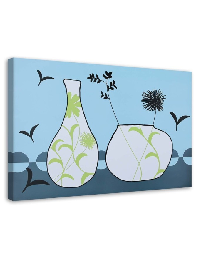 Flowers in a vase abstract - Still Life Paintings | FEEBY