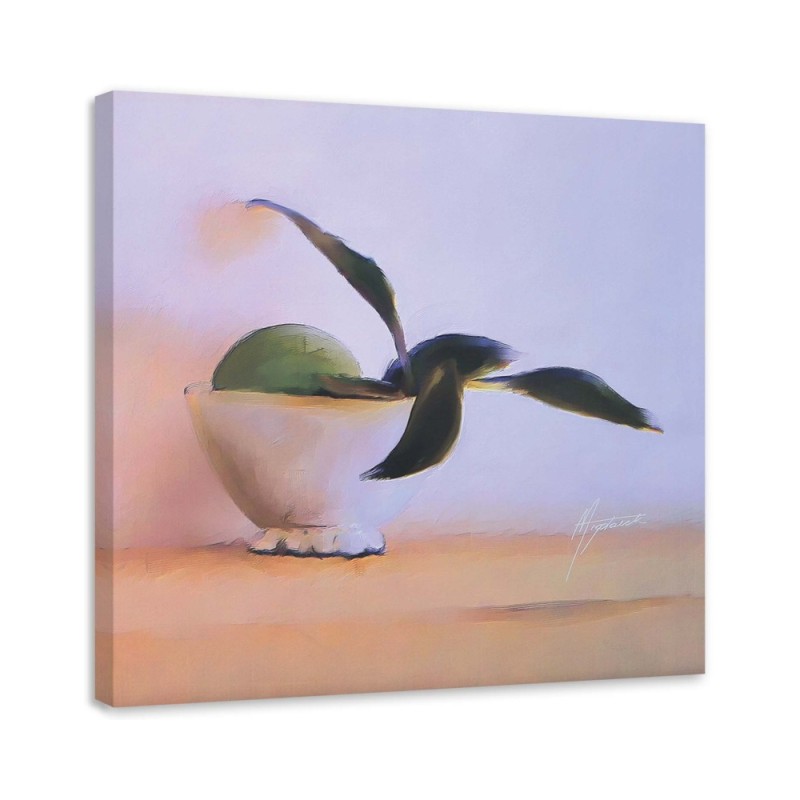 Fruits in a bowl on a table - Still Life Canvas paintings | FEEBY