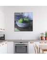 Two green pears - Still life Canvas painting | FEEBY