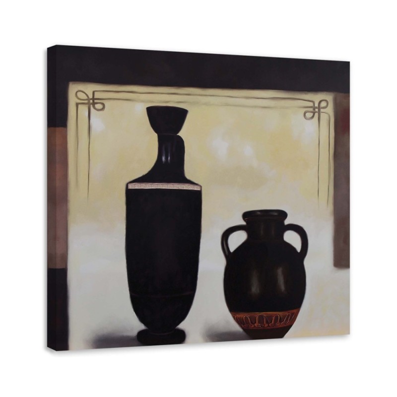 Two black jugs - Still life canvas paintings | FEEBY