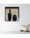 Two black jugs - Still life canvas paintings | FEEBY
